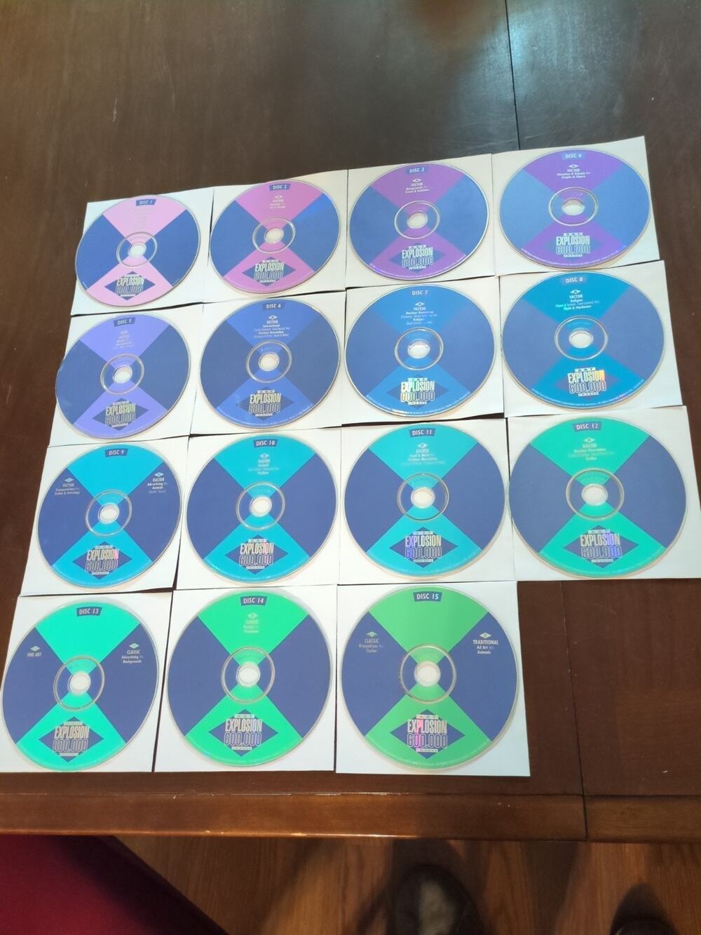 1998 Nova Development Art Explosion 600,000 Discs 1-15 discs only